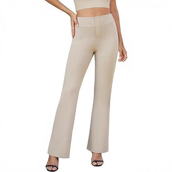 Business-casual High-waisted Stretch Trousers