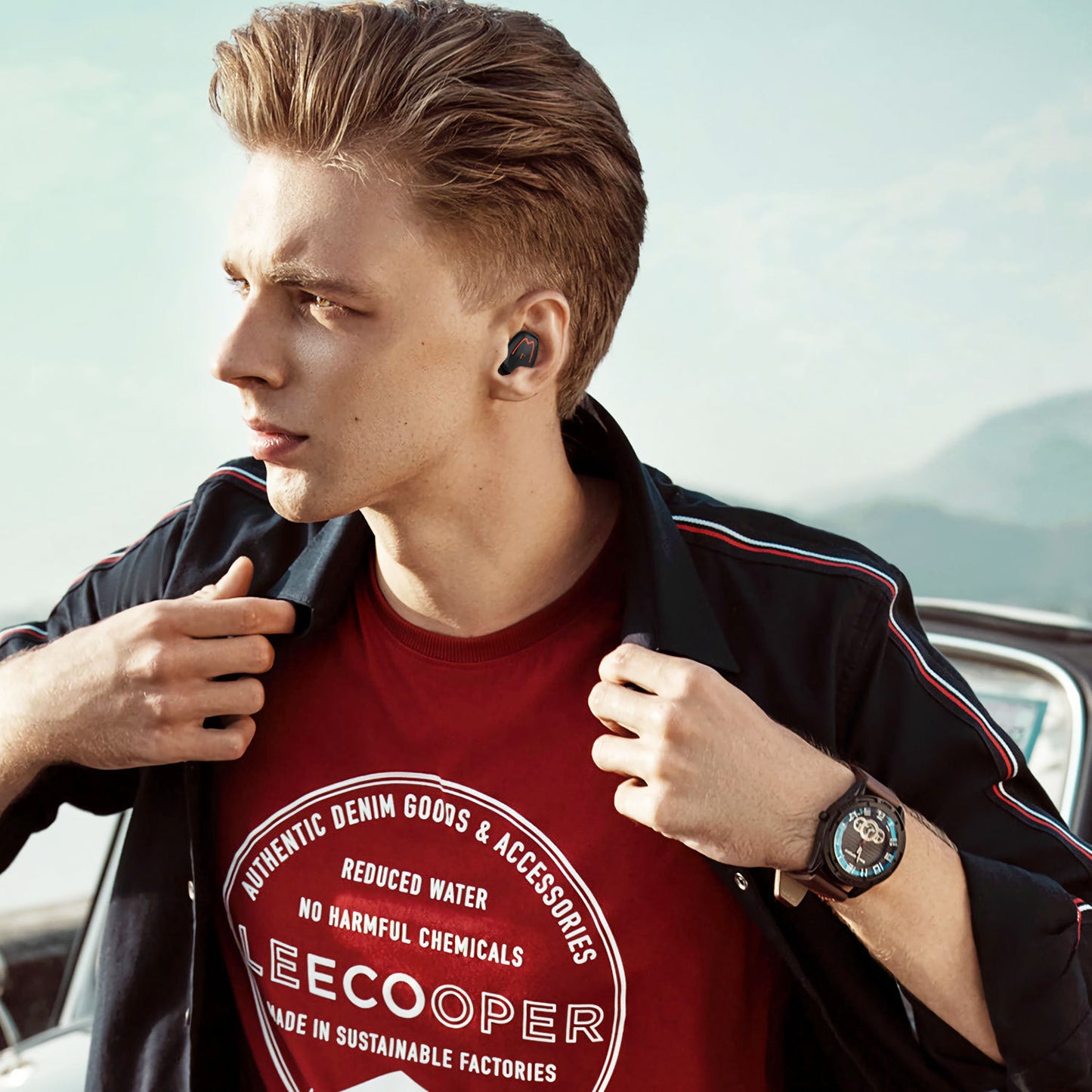 TWS innovative simple wireless bluetooth headset