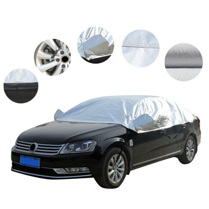 Half Car Cover Top Roof Sun UV  Rain Protection Waterproof Outdoor Universal 190T