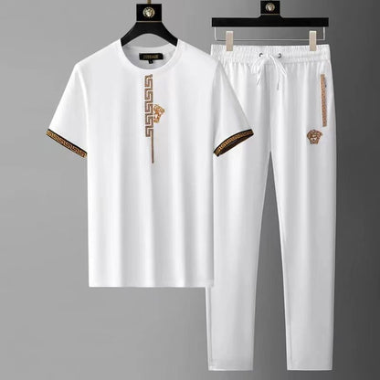 Mens Stylish Short-sleeve Pants Set