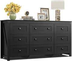 Farmhouse Dresser for Bedroom,Dresser Storage Organizer, Wood Chest of Drawers for Bedroom, for Living Room, Hallway