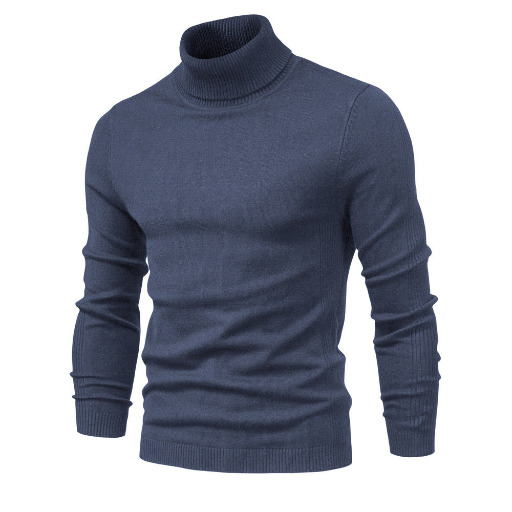 Men's Solid Color Pullover Sweater