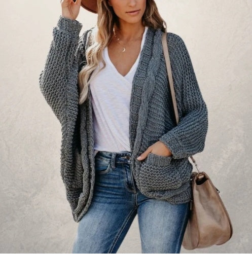 Long-sleeved cardigan in a long-sleeved cardigan