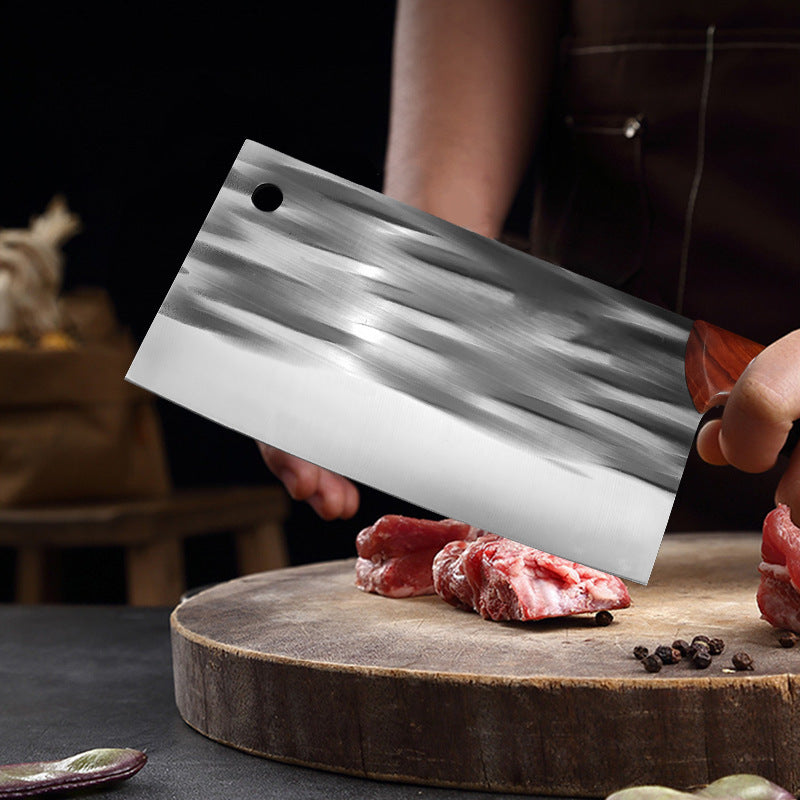 Forging Kitchen Knife Cutting Slice Hammer Pattern Stainless Manganese Carbon Steel