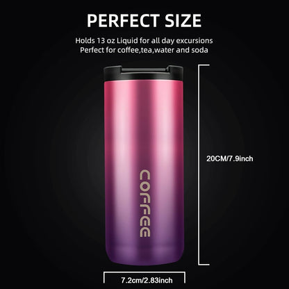 Thermal Travel Coffee Mug Cup Hot Warm Insulated Drinks Thermal Flask UK