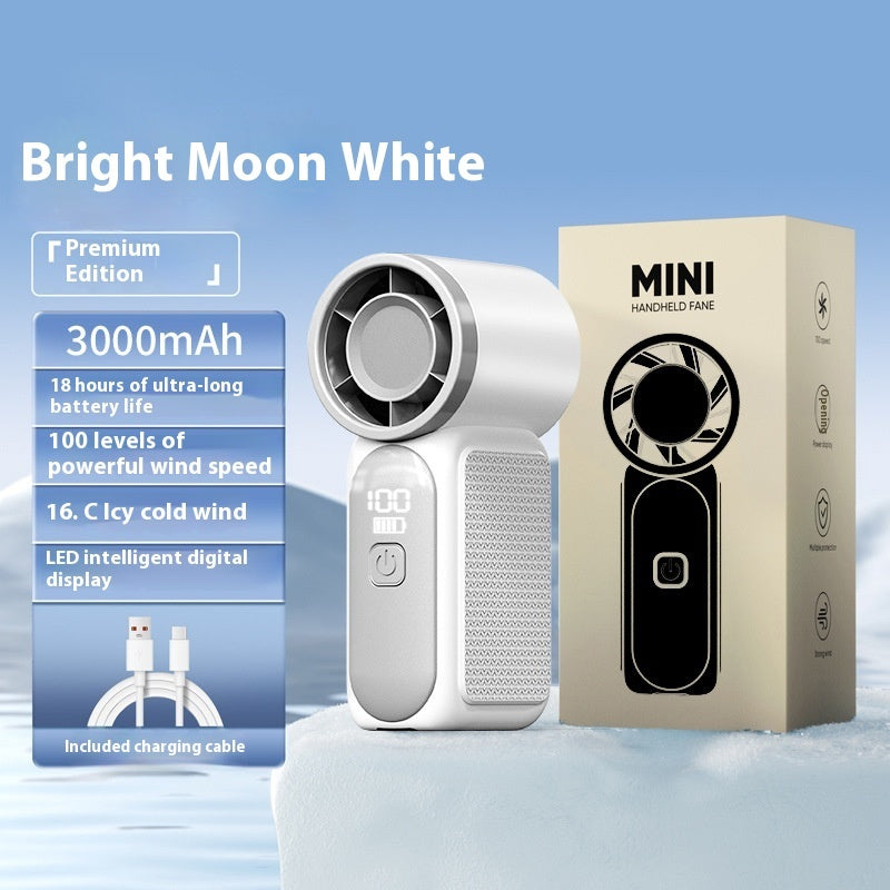 Outdoor Portable Usb Charging High Speed Digital Display Cooling Fan