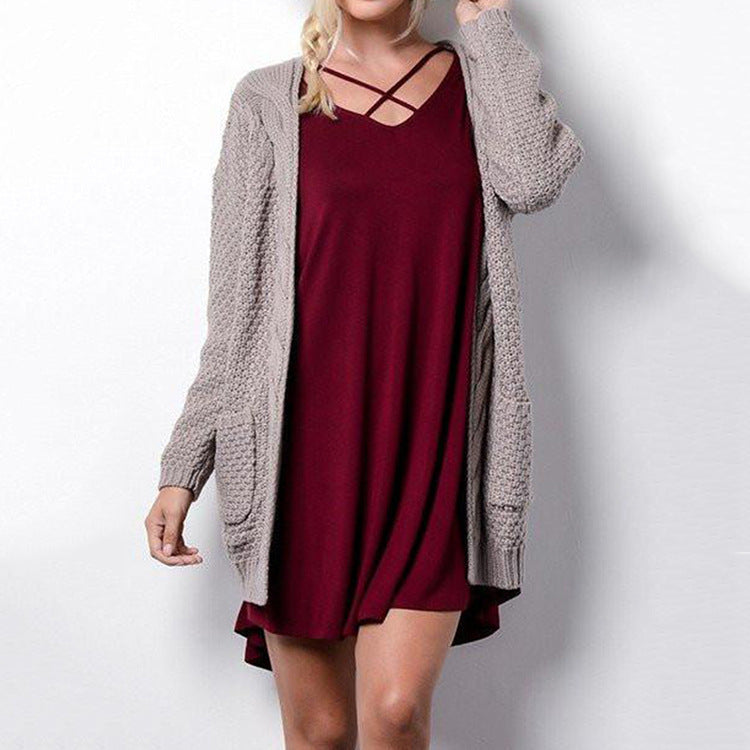 Long-sleeved cardigan in a long-sleeved cardigan