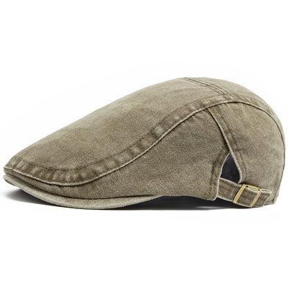 Retro Washed Denim Hat Cowboy Beret Fashion Casual Baseball Cap