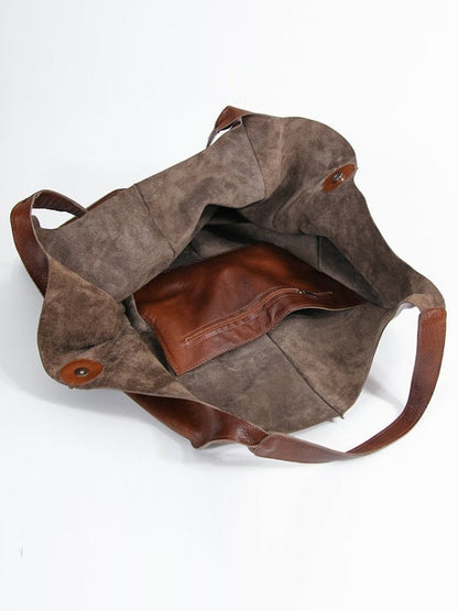 Vintage Large Capacity Handbags PU Soft Leather Big Bag Designer Luxury Women Shoulder Bag Beach On Vacation Woman Tote Bag