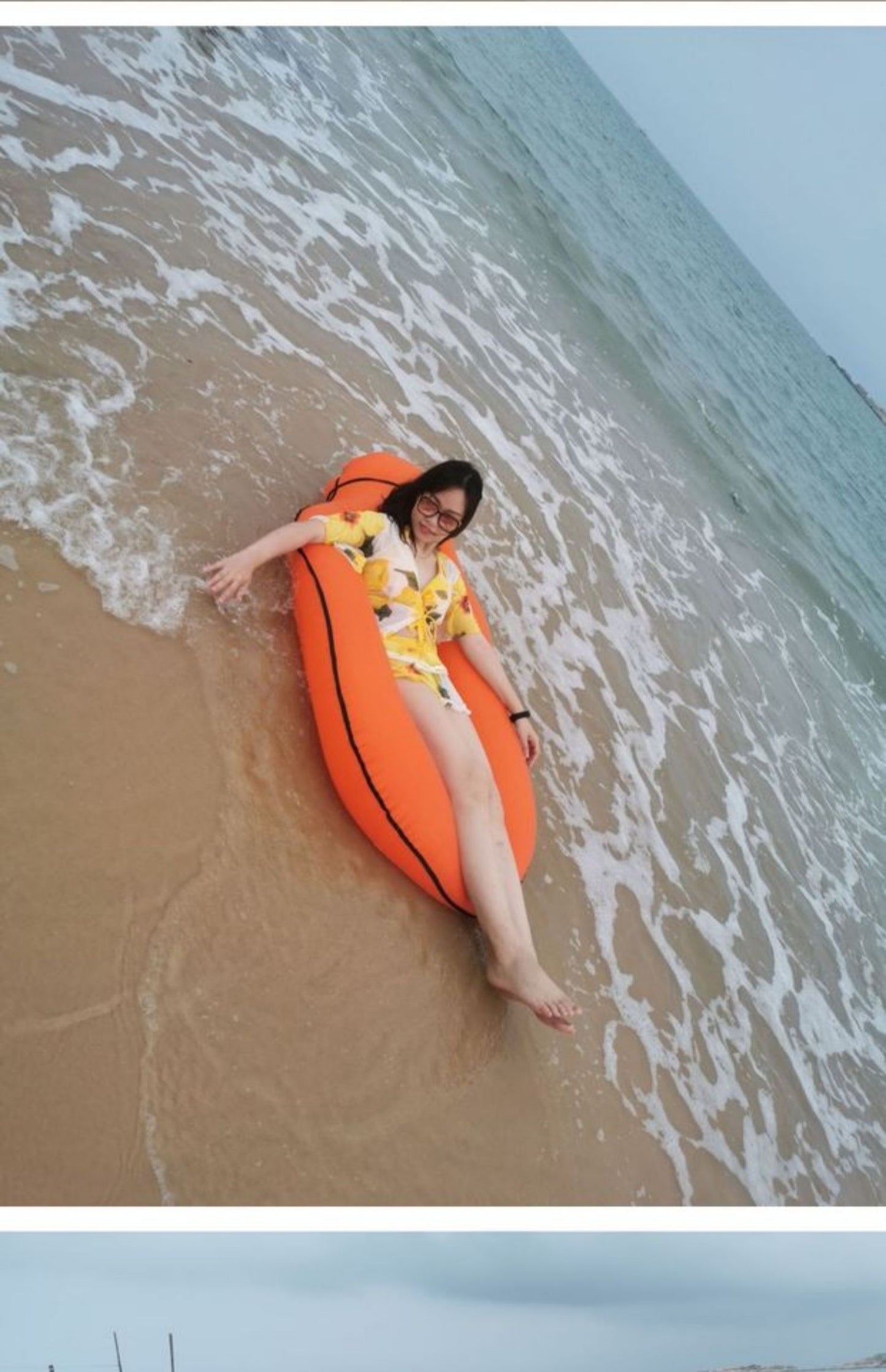Nylon Outdoor Inflatable Bed Lazy Sofa Water Inflatable Bed