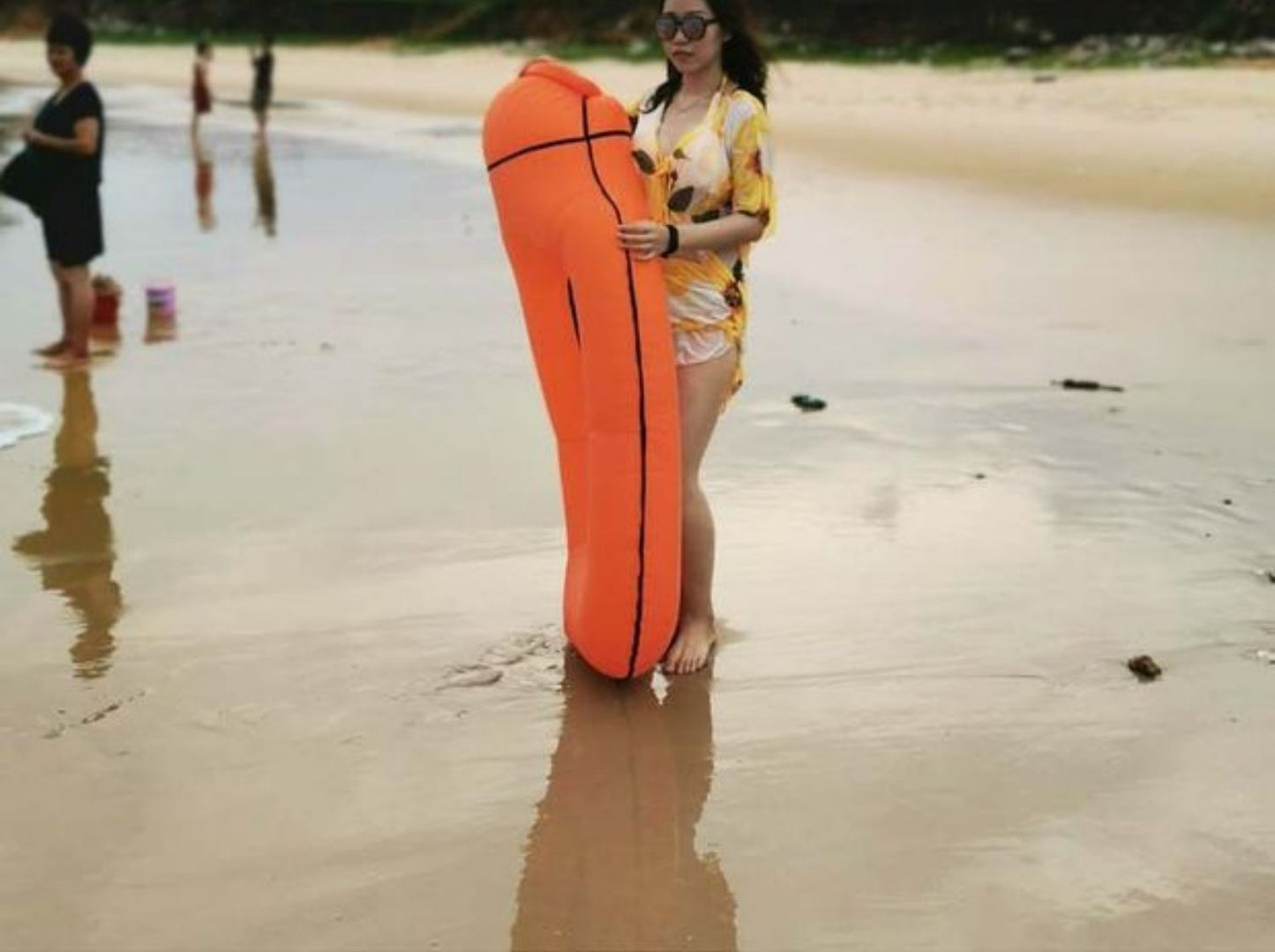 Nylon Outdoor Inflatable Bed Lazy Sofa Water Inflatable Bed