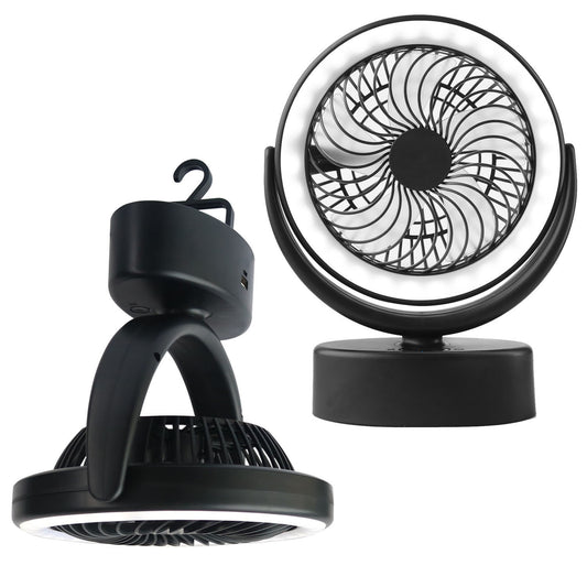 Portable LED Camping Lantern Light With Fan Flashlight Ceiling Fans For Outdoor Hiking Fishing Emergency Tent Lamp Night Light