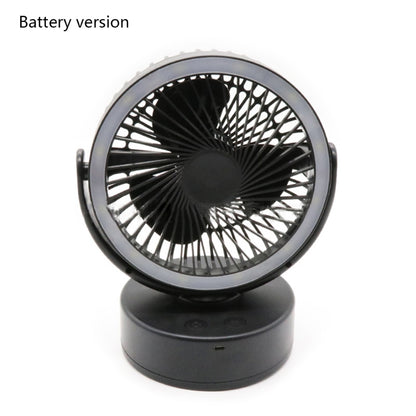 Led Rechargeable Camping Fan Light