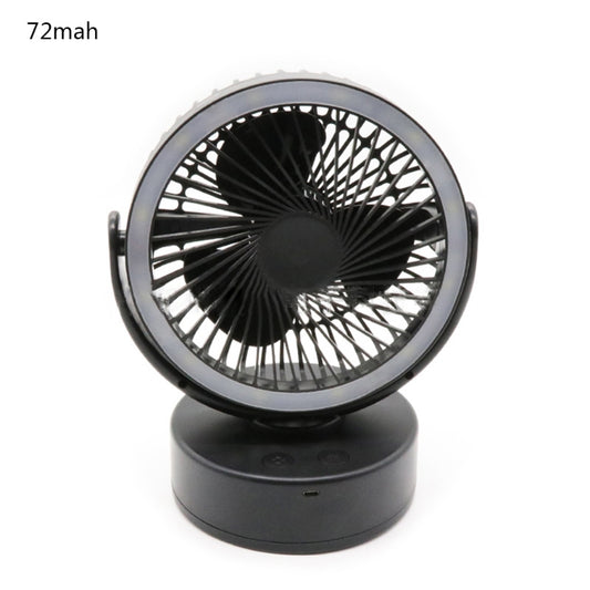 Led Rechargeable Camping Fan Light