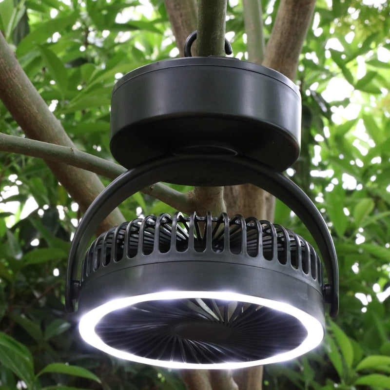Led Rechargeable Camping Fan Light