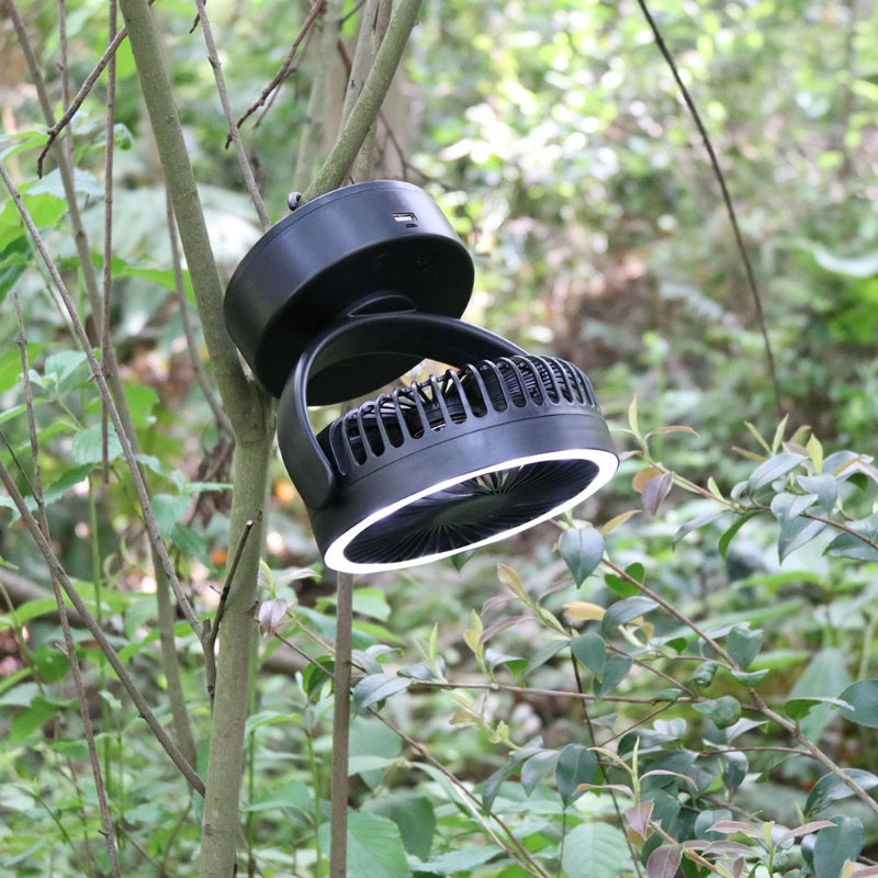 Led Rechargeable Camping Fan Light