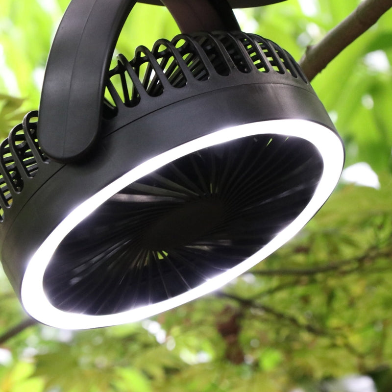 Led Rechargeable Camping Fan Light