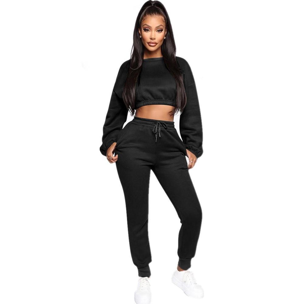 Hoodies Tops Pants Trousers Two Piece Set