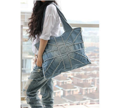 Washed Rice Word Big Gym Bag Mother Bag Leisure Travel Bag