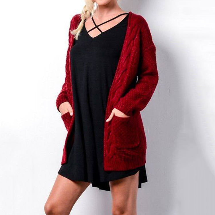 Long-sleeved cardigan in a long-sleeved cardigan