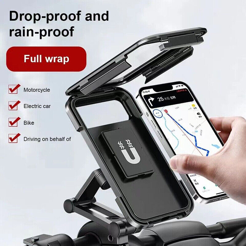 Schwarz Handyhalterung Fahrrad Motorrad Halter Handy Smartphone Halterung Lenker