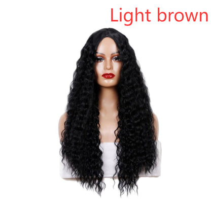 Medium Long Curly Hair Wave Synthetic Wigs