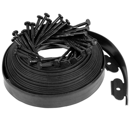 10m Lawn Edge Border With 50 Pegs Garden Edging For Paths Drives Flower Grass