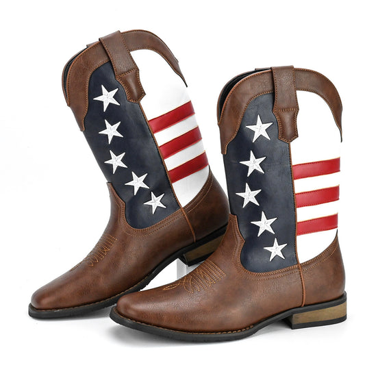Five-pointed Star Suit Men's Western Cowboy Boot