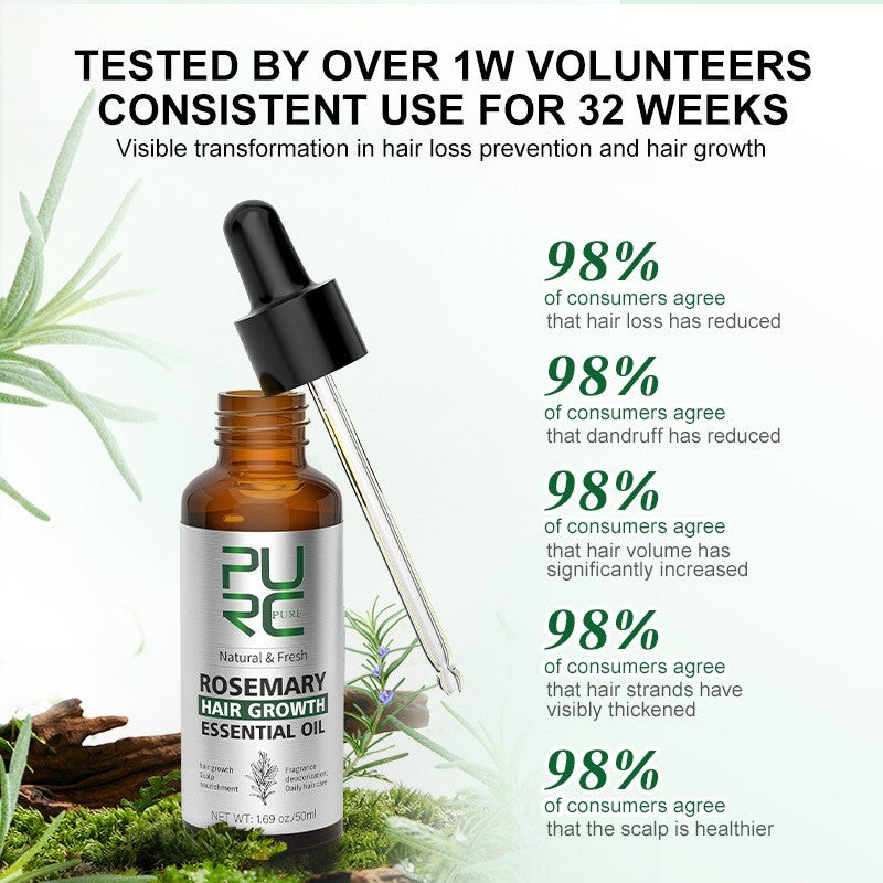 PURC Rosemary Hair Care Essential Oil Ginger Head