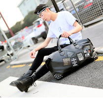 Leather gym bag