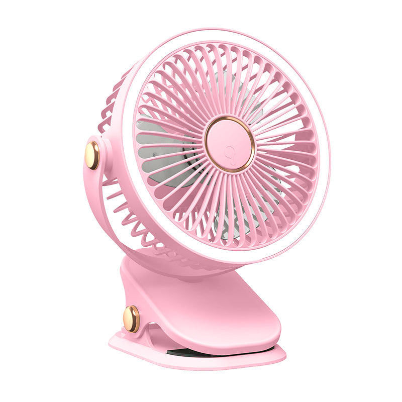 Clip Fan USB Lighting Desktop Household Fan Portable