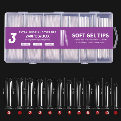 Xl Nail Tips Full Cover