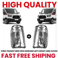 FOR FORD TRANSIT MK8 WING MIRROR INDICATOR LENS COVER LEFT   RIGHT SET 2014 ONWA