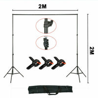 Adjustable Photography Background Support Stand Photo Backdrop Crossbar Kit