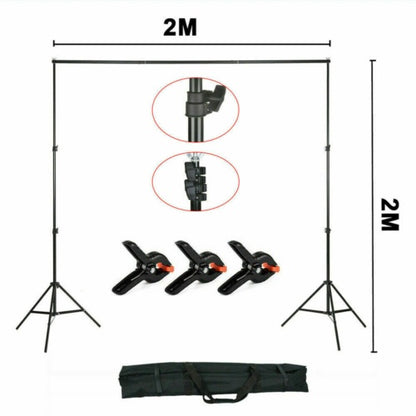 Adjustable Photography Background Support Stand Photo Backdrop Crossbar Kit