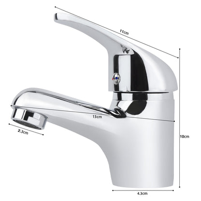 Basin Sink Mixer Taps Waterfall Single Lever Bathroom Mono Cloakroom Tap Fixings
