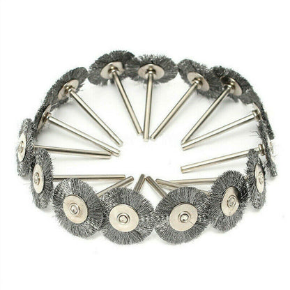 45pcs Wire Cup Brush Set Stainless Steel For Dremel Rotary Tool Accessories