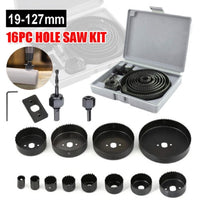 19-127mm Woodworking Drilling Tools 16pcs