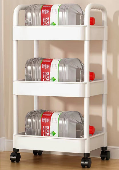 3 Tier Storage Trolley Cart On Wheels Kitchen Bathroom Laundry Rolling Rack