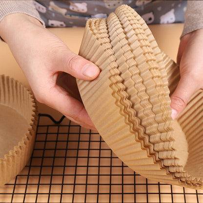 Round Disposable Non-Stick Air Fryer Steamer Paper Liner Parchment Baking
