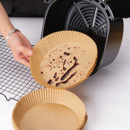 Round Disposable Non-Stick Air Fryer Steamer Paper Liner Parchment Baking