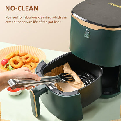Round Disposable Non-Stick Air Fryer Steamer Paper Liner Parchment Baking