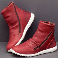 Plus size boots Martin boots women's leather boots