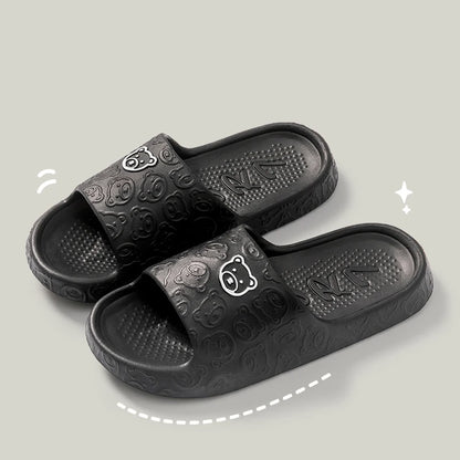 Women Summer EVA Slippers Indoor Home Bath Non Slip Soft Wide Comfort Couple Slippers Unisex Outdoor Beach Flip Flops Men Slides