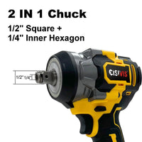 The Impact Wrench Has Two Electric And One Charging Legs