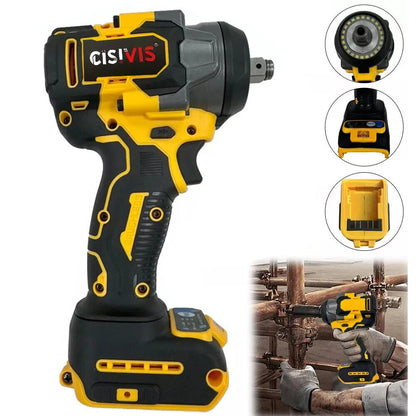 The Impact Wrench Has Two Electric And One Charging Legs
