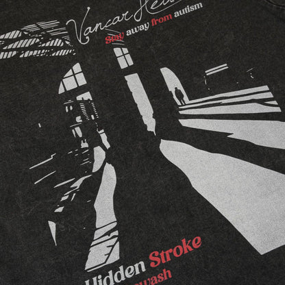 New Real Shot American Fashion Brand Printed Long Sleeve T-shirt