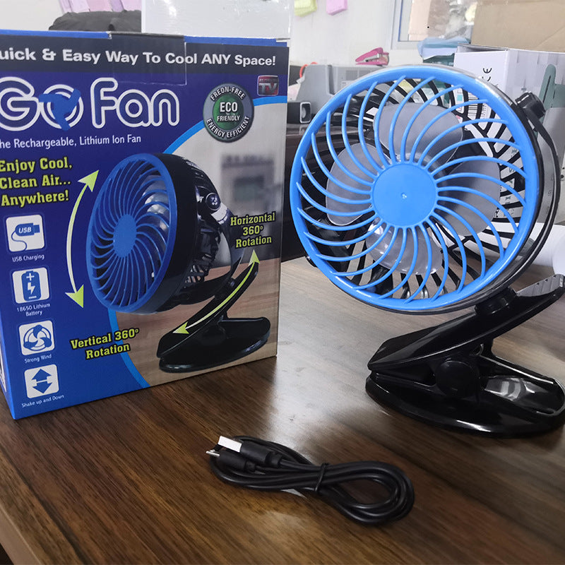 Mini USB Charging Clip Fan