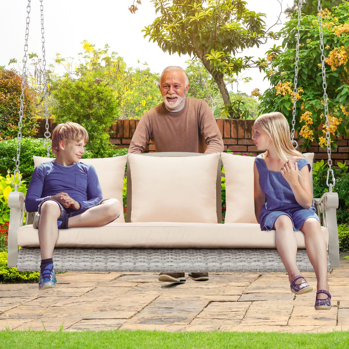 Porch Swing Basket