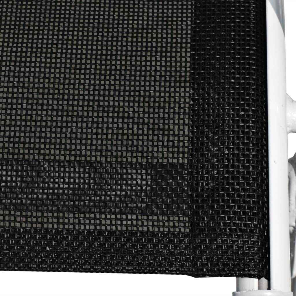 3-piece bistro set, steel, black